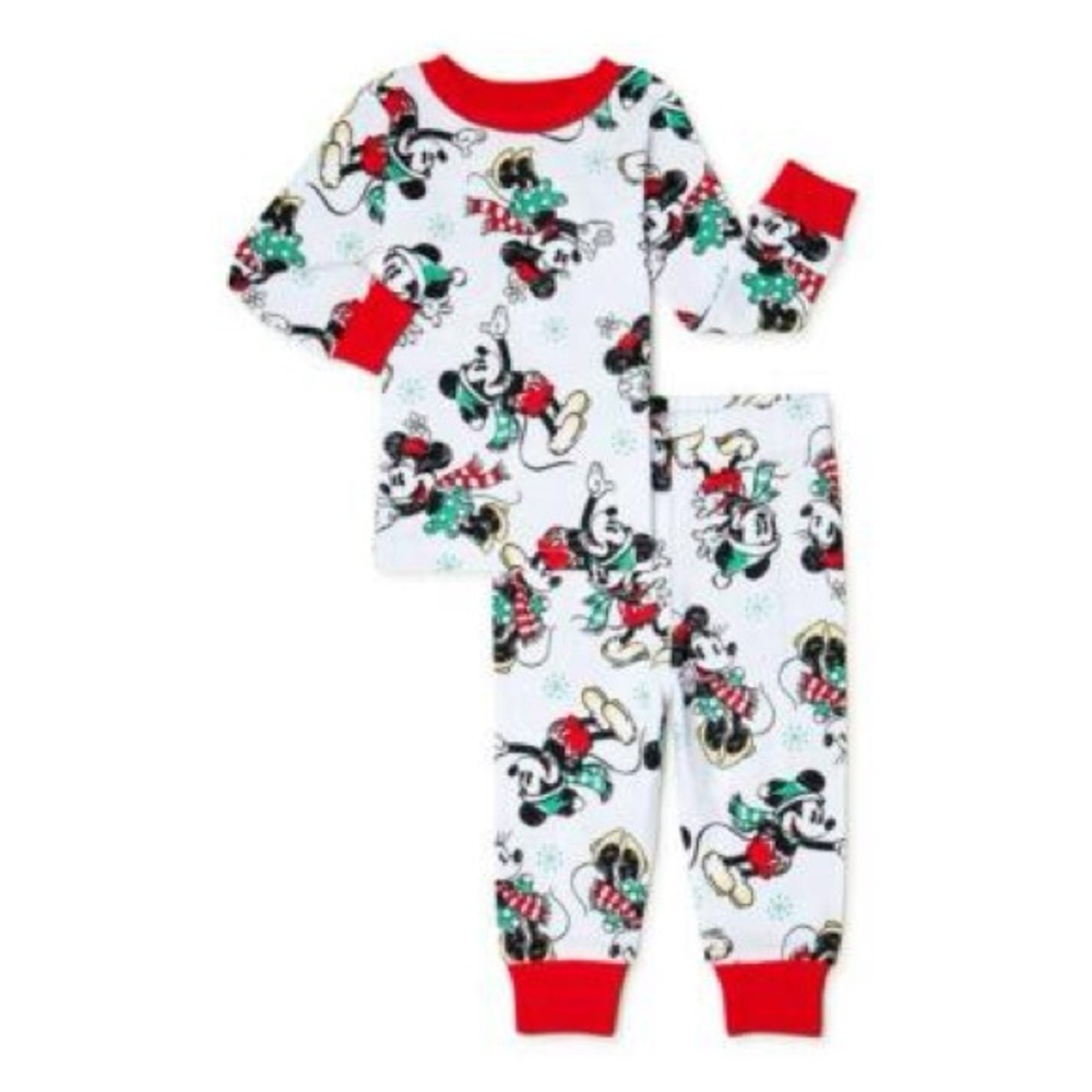 Hanna Andersson x Disney Mickey & Minnie Christmas Holiday Kids Pajama Set